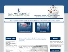 Tablet Screenshot of painmanagementofwilliamsport.com